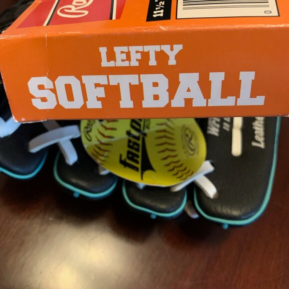 New - Rawlings 11.5 In. Fastpitch Softball Glove,  Left Hand Throw - Picture 1 of 5